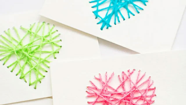 a picture of a homemade valentine's card