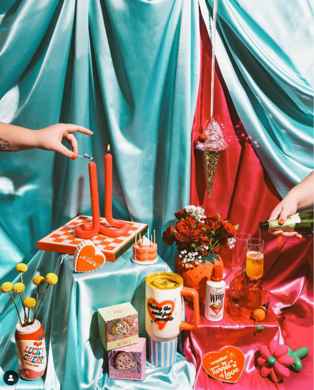 a product image of eclectic valentine's day home goods