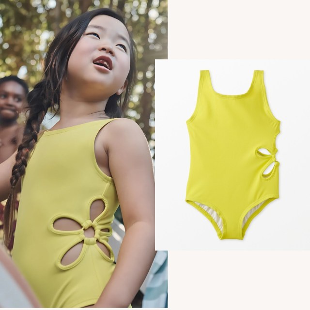 child wearing the bathing suit
