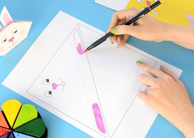 easter paper crafts, construction paper, origami, toddler crafts