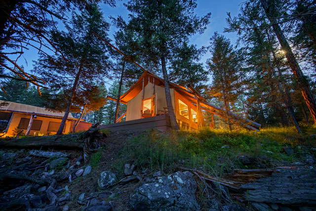 The Resort at Paws Up glamping with kids