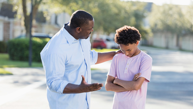 a father helping a son deal with a friendship breakup