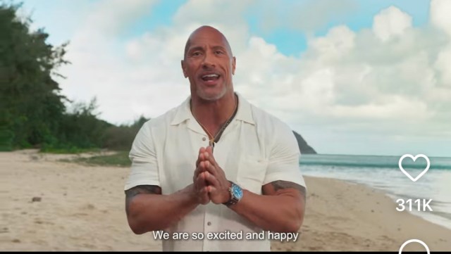 the Rock announces the 'Moana' live-action remake