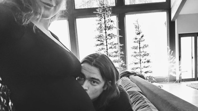 Pregnant Rumer Willis and husband Derek Richard Thomas