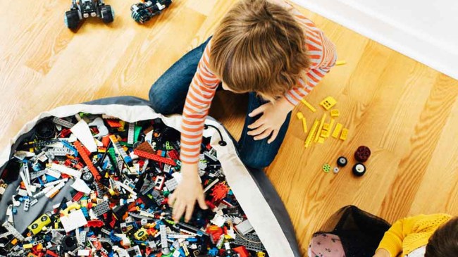 Swoop Bags are great LEGO storage ideas