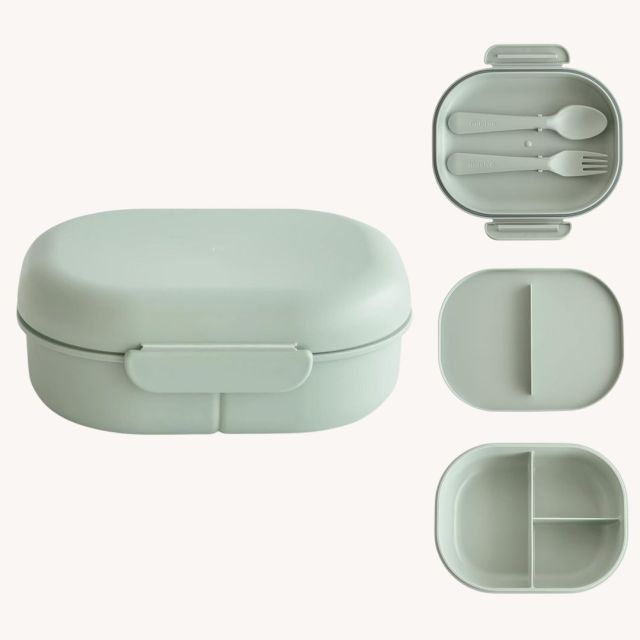 green toddler bento box