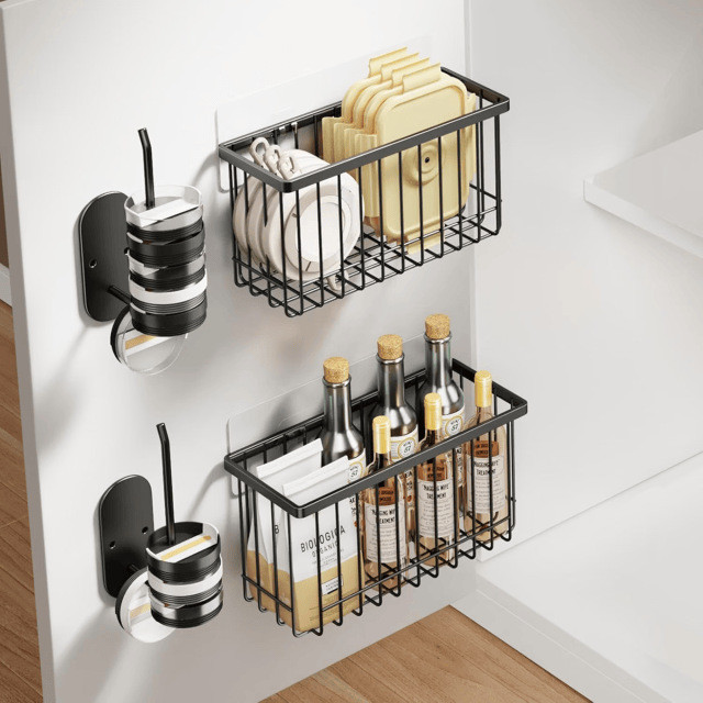 Kitchen organization hacks cabinet door organizer