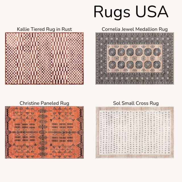 collection of four rugs
