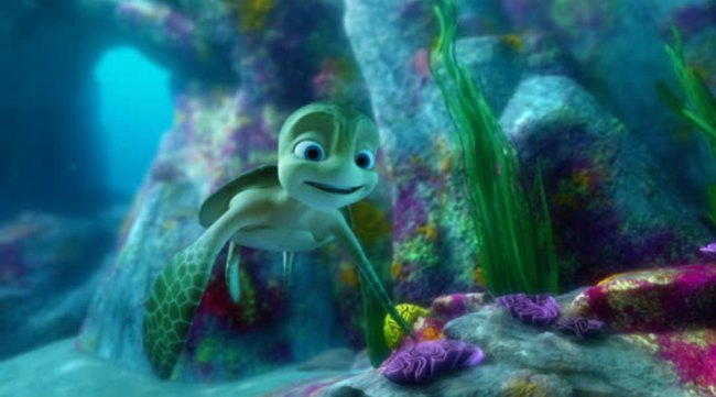 A production still of A Turtle's Tale, a free kids movie on YouTube