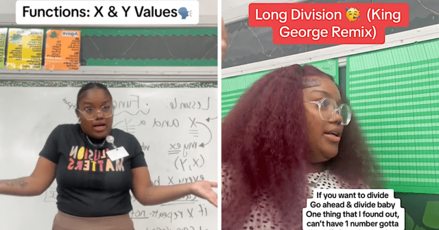 a screenshot of a math teacher relating to her kids with life lessons