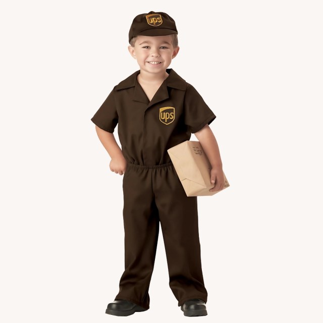 Toddler Halloween Costumes UPS person costume