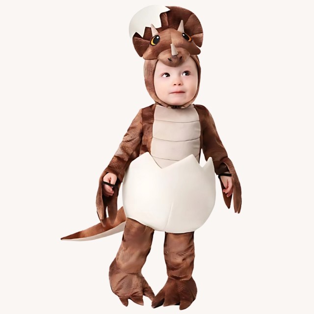 Toddler Halloween Costumes hatching triceratops