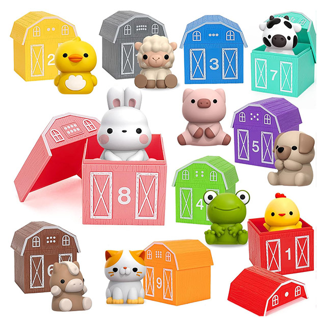 Farm Animals Toy Set is one of the best holiday gifts for one-year-olds in 2023