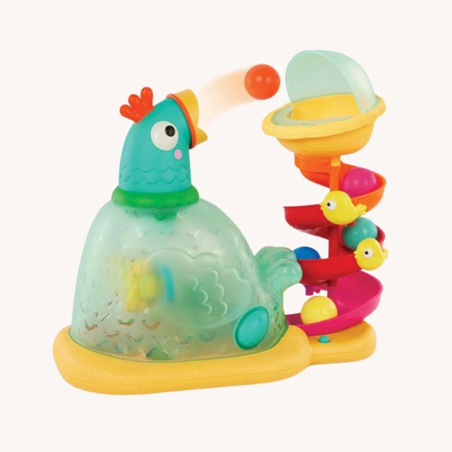 pop-a-doodle-doo baby chicken toy