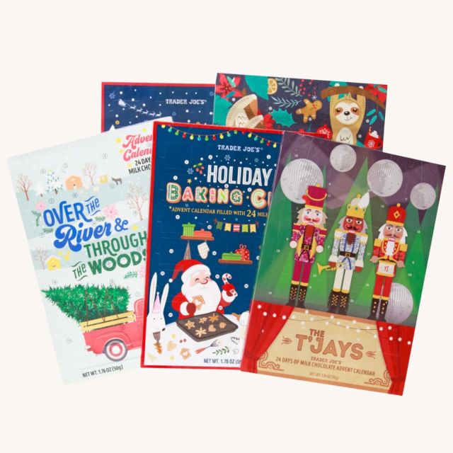 trader joe's milk chocolate advent calendars