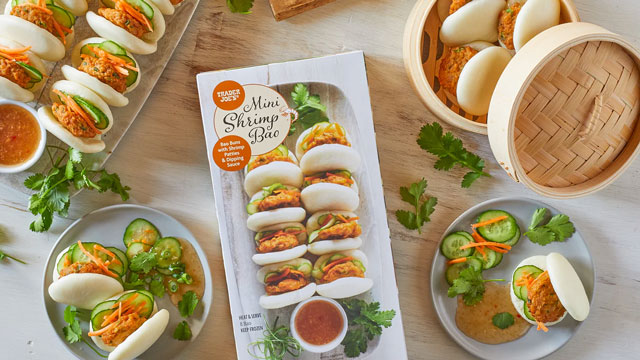 Mini shrimp bao is one of Trader Joe's appetizers