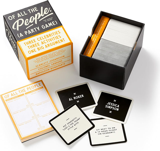 Brass Monkey's All The People game is one of the best stocking stuffers for adults