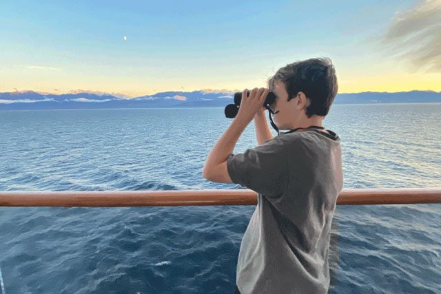 kid on holland america cruise