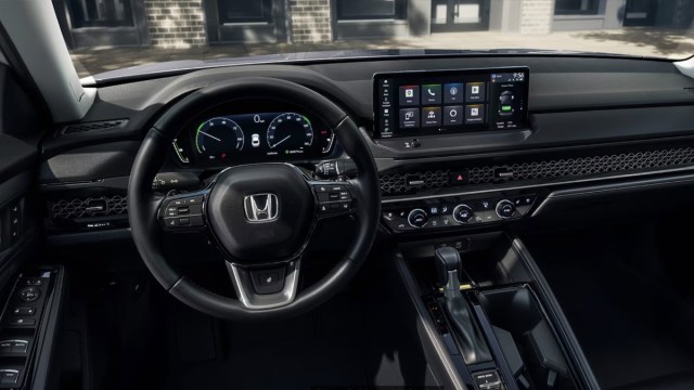 The interior of the Honda Accord, one of the best family cars for 2025