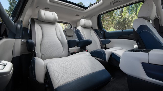 The reclining captain's chairs in the Kia Carnival Hybrid make the minivan one of the best family cars of 2025