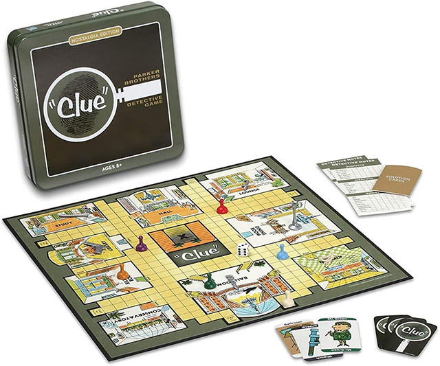 Mini clue game is one of the best stocking stuffers for adults