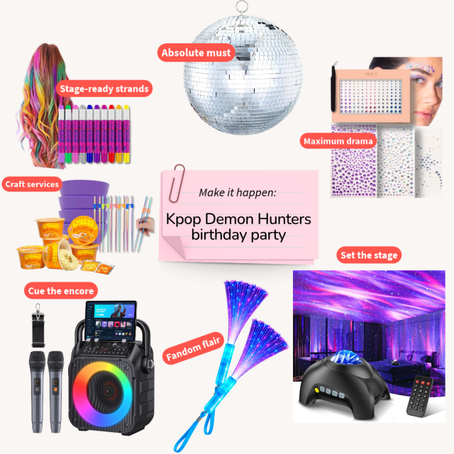 Kids Birthday Party Ideas Kpop Demon Hunters