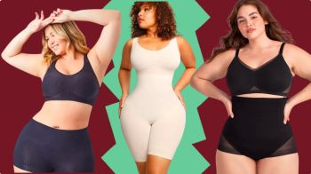three women in shapewear
