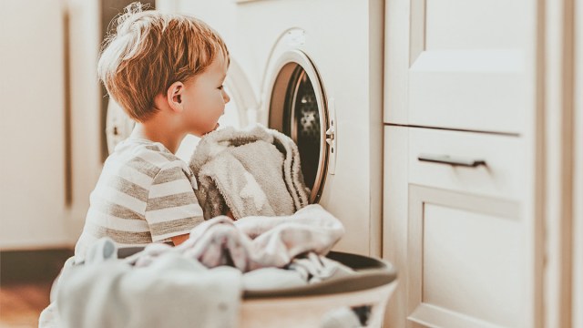 helping out with the laundry is on of the important life skills for kids