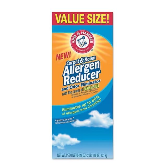 box of Arm & Hammer Allergen Reducer Carpet Powder
