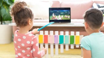 a picture of one of the coolest homemade instruments we've seen, a DIY Xylophone
