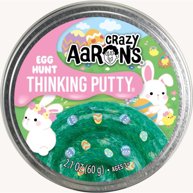tin of easter-themed play putty