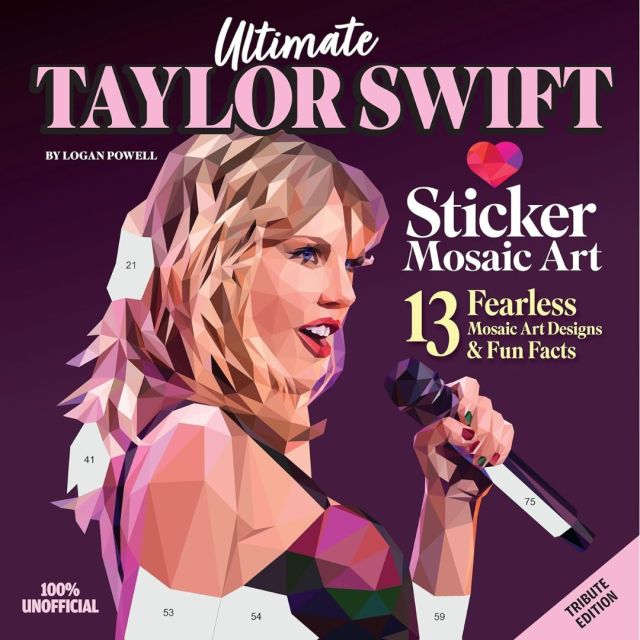 Taylor Swift mosaic sticker art book