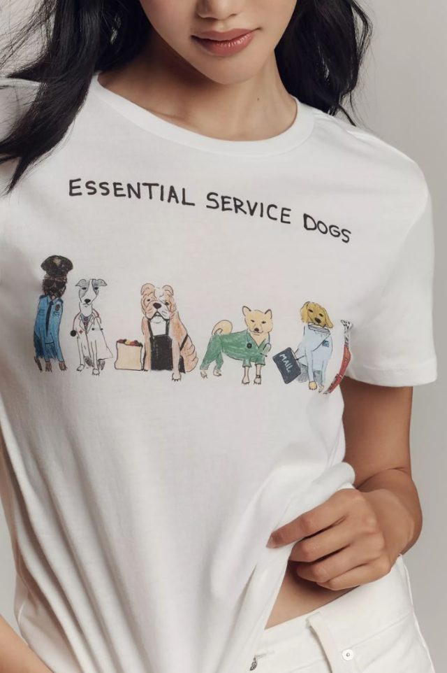 person wearing the t-shirt