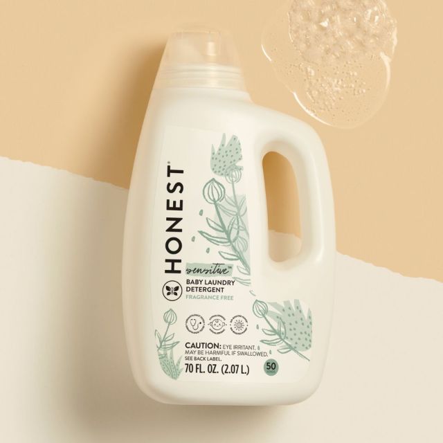 bottle of honest company laundry detergent