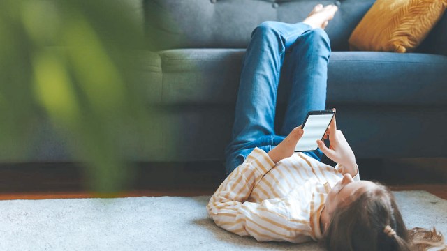 angry teen on her phone