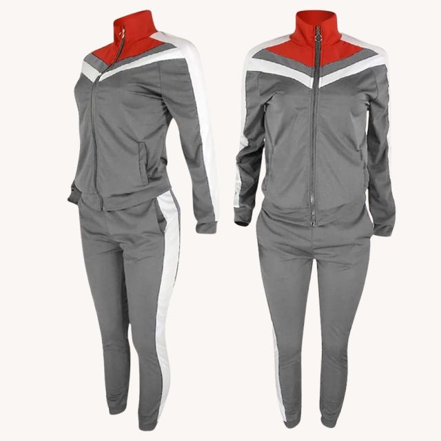 grey 2 piece track suit