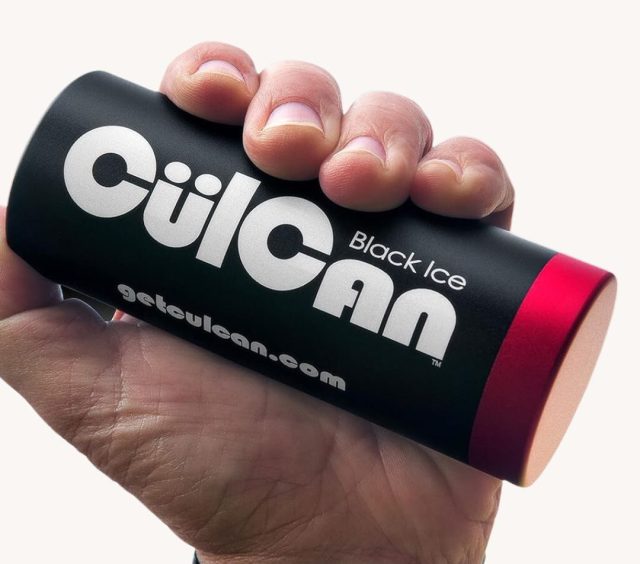 hand holding a body cooling can