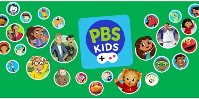collection of PBS Kids characters available in PBS Kids Game App