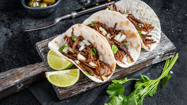 a picture of pulled pork, one of the easiest Crock Pot recipes and slow cooker recipes