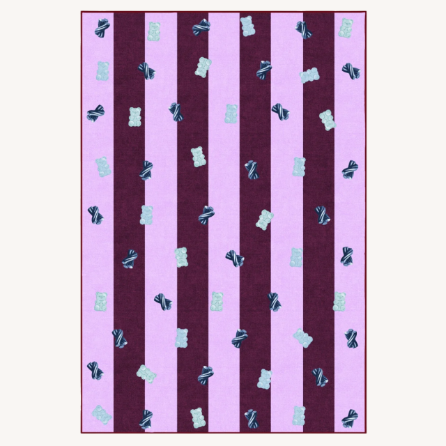 Kids' Rugs Ruggable gummy stripes