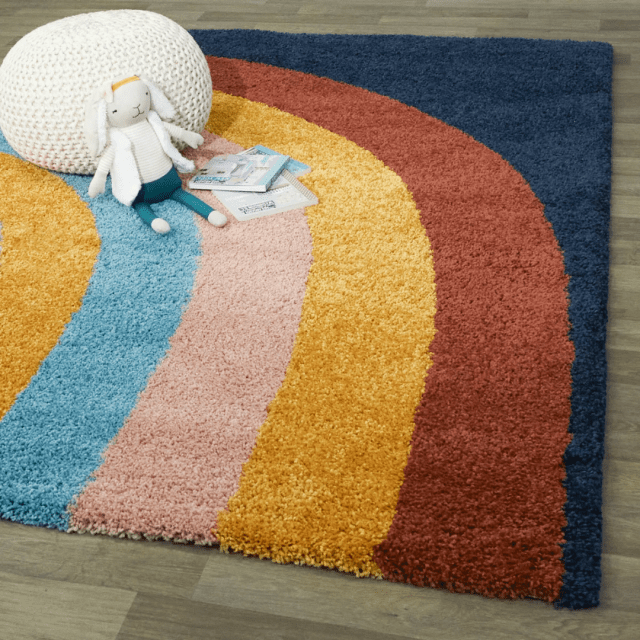 Kids' Rugs rainbow shag rug
