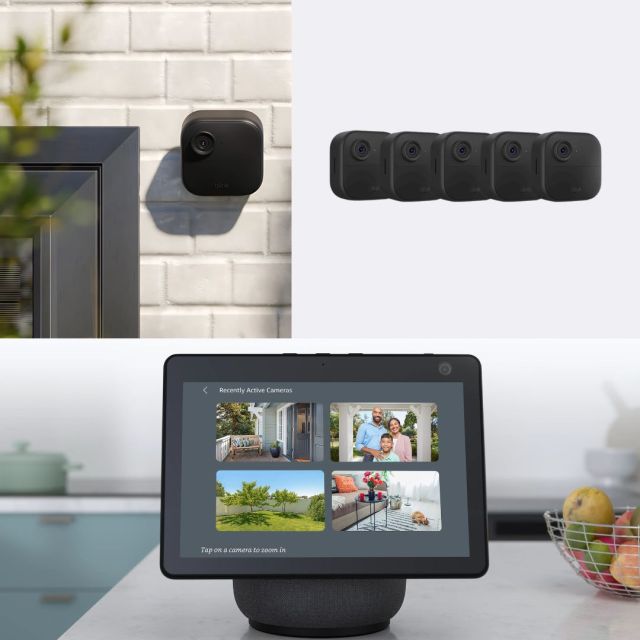 a display of the blinc home security camera