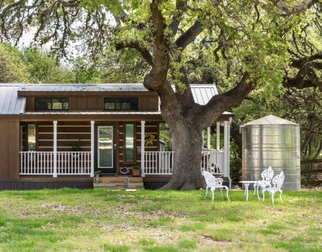 a small farm-style home in a rural area
