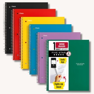 Back to School Trends Mead Five Star Notebooks