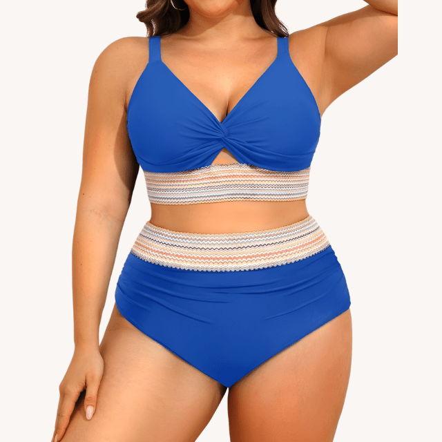 Mom Swimsuits Crochet Detail Bikini
