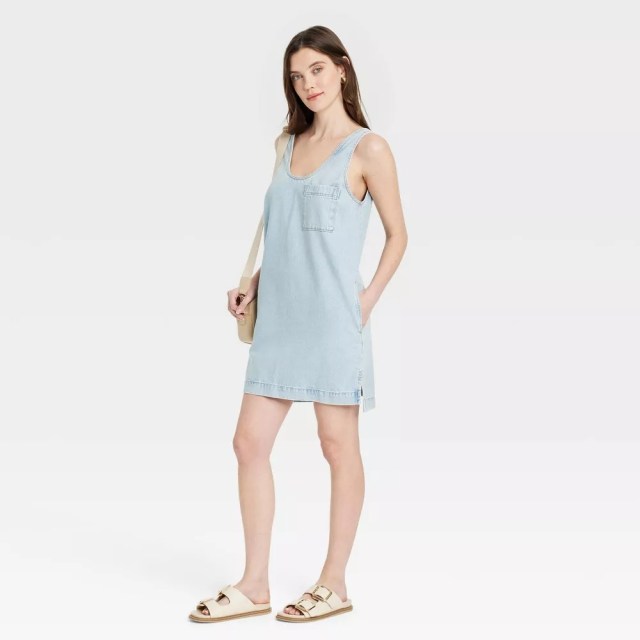 dresses with pockets universal thread chambray