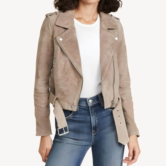 Prime Big Deal Days Suede Moto Jacket