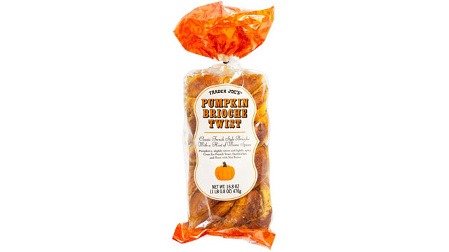 This pumpkin brioche twist is a seasonal Trader Joe's breakfast item