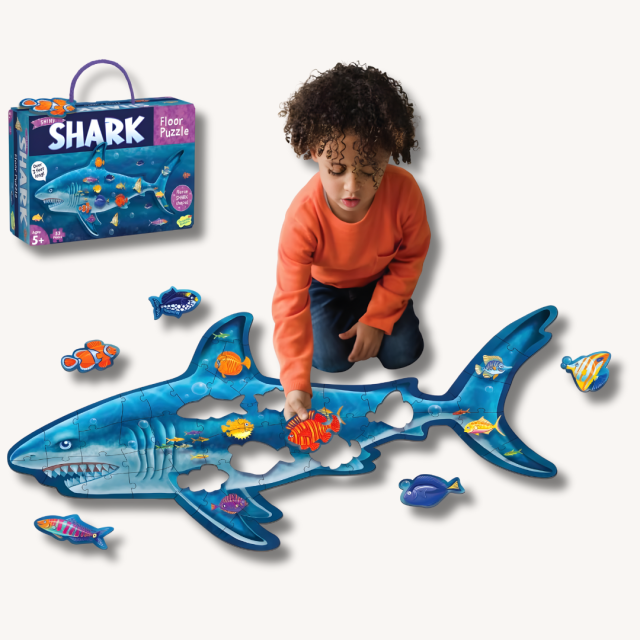 Gifts For Kids Peaceable Kingdom Shark Floor Puzzle