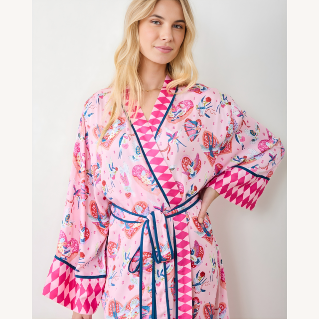 Valentine’s Day Gifts for Adults Printfresh Eco Satin Robe